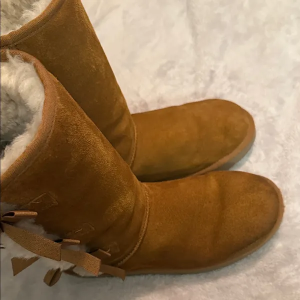 Koolaburra Tan Suede Winter Boots Size 10 - Image 4