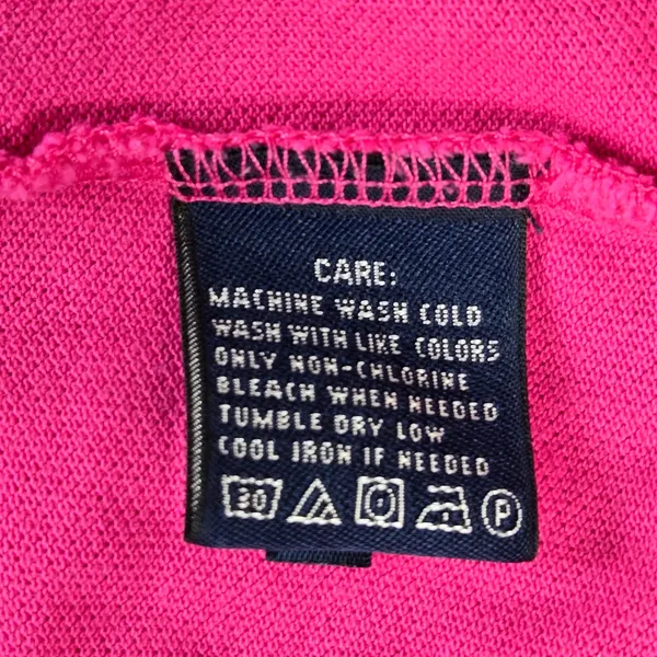 Ralph Lauren Sport Pink Cotton Pique Short Sleeve Polo Dress Large - Image 5