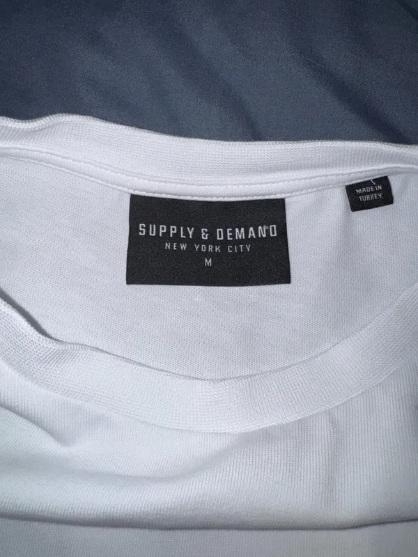 Supply and Demand T shirt White Size M - Image 3