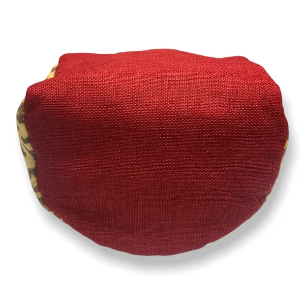 1154 Lill‎ Studio Leopard Print Red Tweed Makeup Cosmetic Toiletry Bag Travel - Image 4