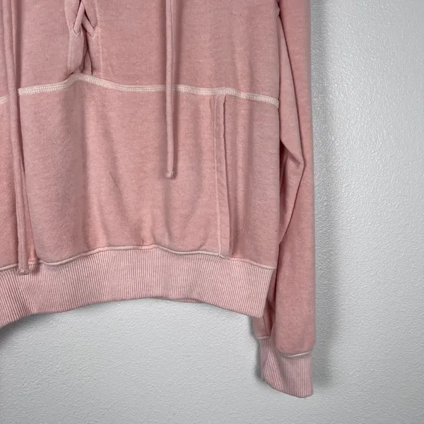 FP Movement Free People Believer Hoodie Pink Lace Up‎ Sweatshirt Womens M - Image 7
