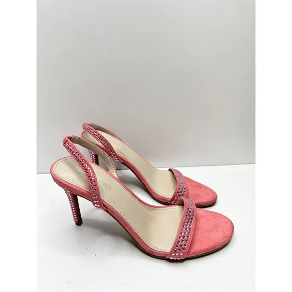 Marc Fisher Sandals Womens Size‎ 8 Betila Slingback Heels Rhinestone Accents - Image 2