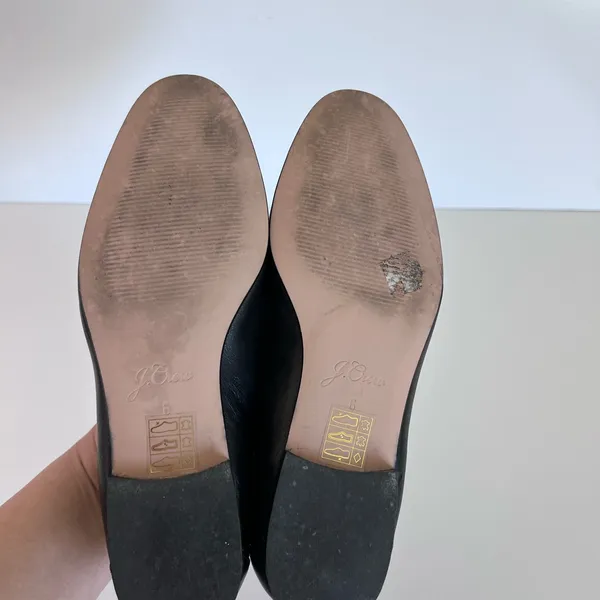 J. Crew‎ Women's Cecile Smoking Slipper in Leather Black - Image 5