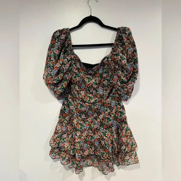 Collusion made in India‎ floral puff sleeve dress - Image 4