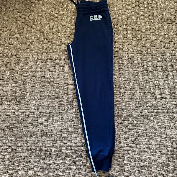 Navy blue gap logo sweat pants men’s small - Image 7