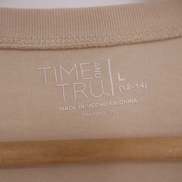Time and Tru Grand Canyon Arizona Graphic T-Shirt Tan Beige Large L 12-14 - Image 3