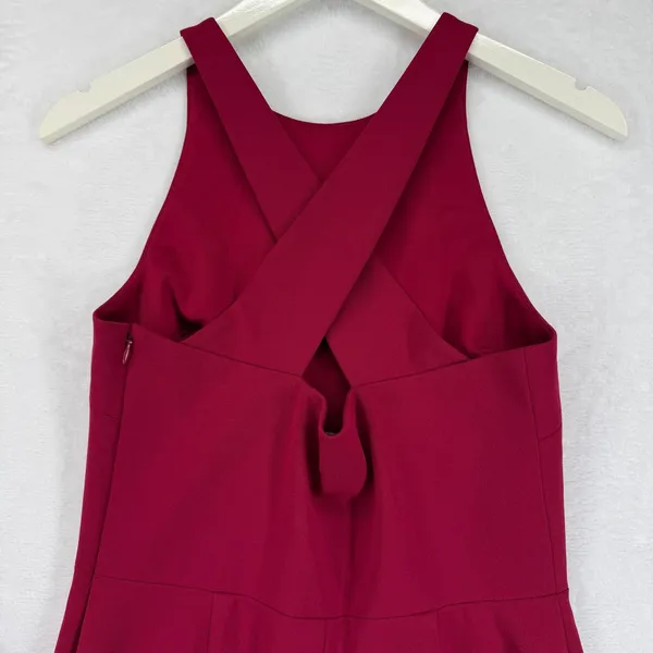 BHLDN Klara Dress‎ Wine Merlot Maxi Criss Cross Back Anthropologie Size 4 READ - Image 12
