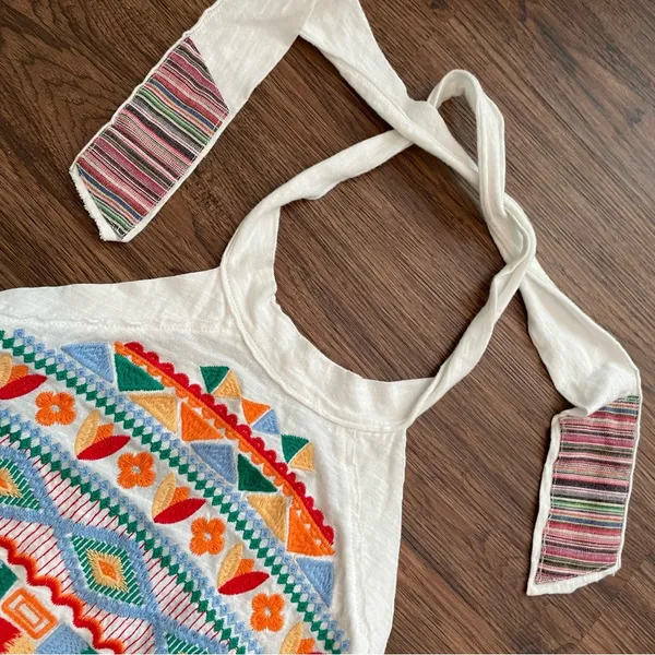 Altar’d State Halter Neck Embroidered Top Boho Western Aztec Sz XS/S - Image 7