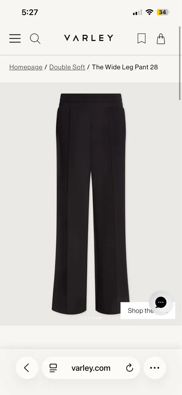 Varley double soft wide leg pant 28” - Image 4
