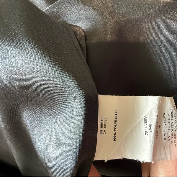 ABS Embellished Neckline Mini Dress Size 6 EUC Pockets‎ Pleated - Image 7