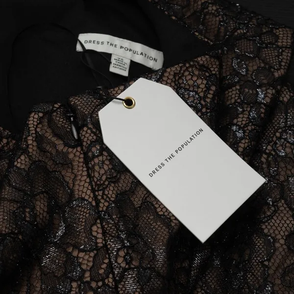 Dress The Population - Tiffany One-Shoulder Lace Midi Dress‎ - Image 4