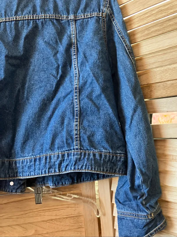 Faded Glory Blue Denim Jacket Large - Image 10