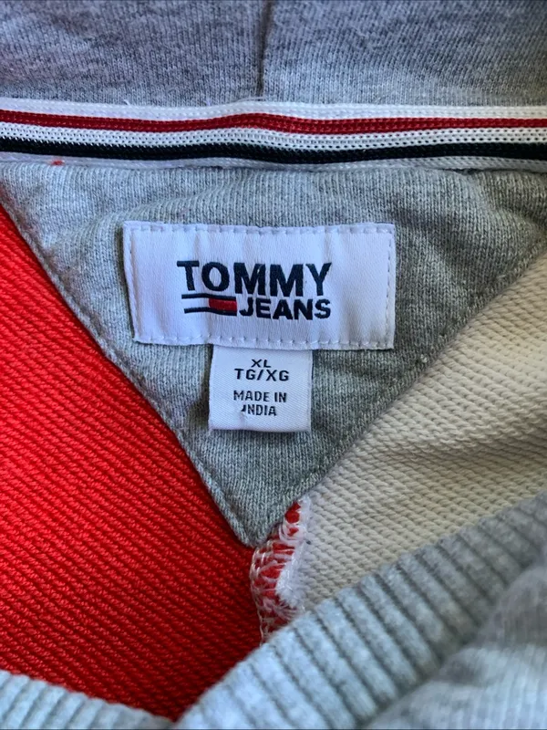 Tommy Hilfiger *Y2K* Tommy Jeans women’s size XL gray hoodie sweatshirt - Image 3
