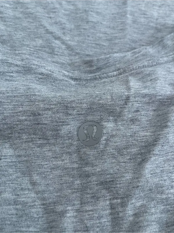 Lululemon Grey Athleisure T-Shirt - Image 3