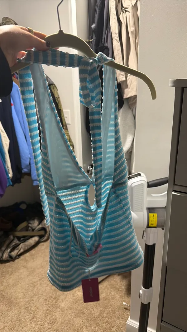 Turquoise Halter Tank Edikted  - Image 4