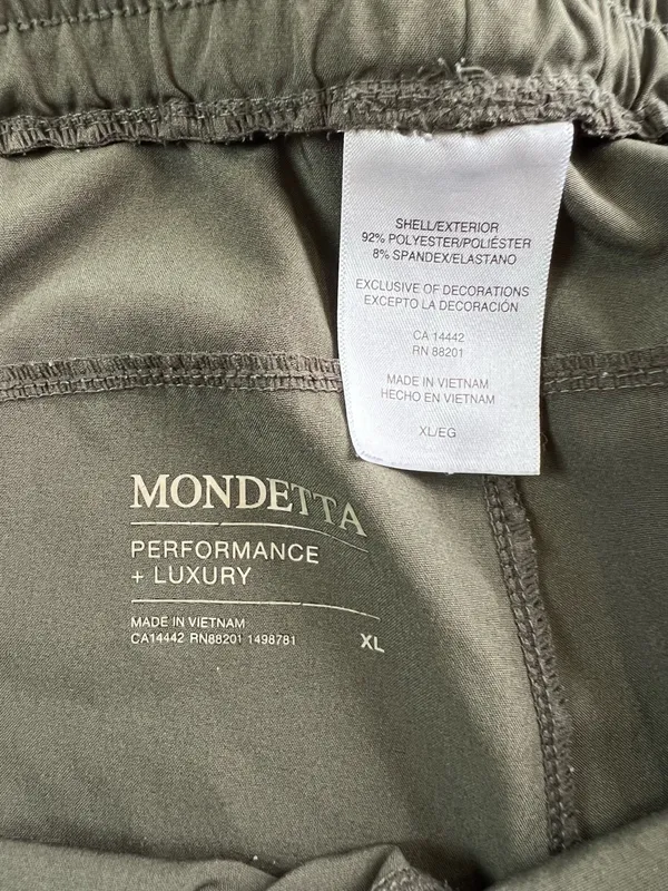 Mondetta Performance Luxury Olive Green Athletic Shorts Women’s XL - Image 5