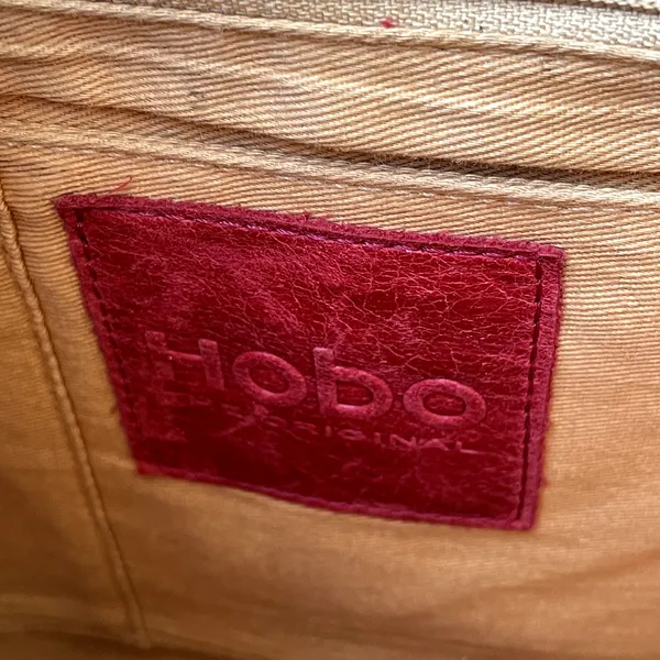 Hobo Intl Reddish Brown Leather Tote Bag Double Handle - Image 10