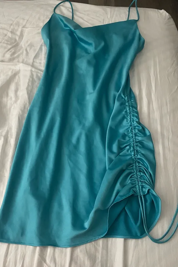 Topshop Dress Mini Blue - Image 4