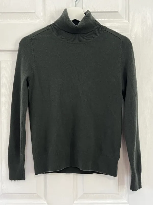Quince 100% Cashmere Turtleneck Sweater XS Quiet Luxury Minimalist Classic - Image 2