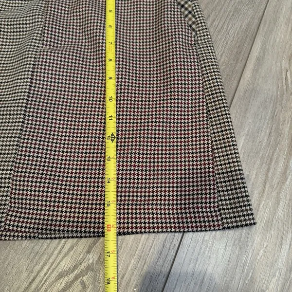 Zara Woman Mini Skirt Wool Tweed Plaid Style‎ Size XS Academia Core - Image 5