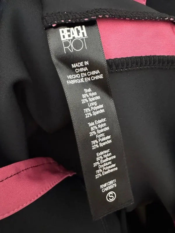 Beach Riot Bay Tennis Dress Size Small Black Skort Pickleball Golf Retro Preppy - Image 6