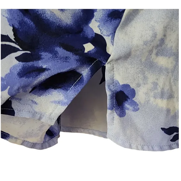 Counterparts Womens Cottagecore Blouse Blue‎ Floral Bell Sleeve Large - Image 2