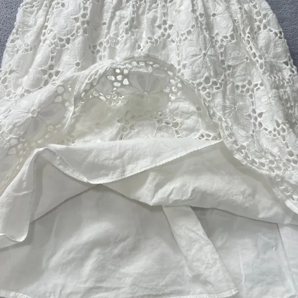 Lilly Pulitzer Calhoun Scoop‎ Neck Resort White Charleston Eyelet Dress Size 0 - Image 8