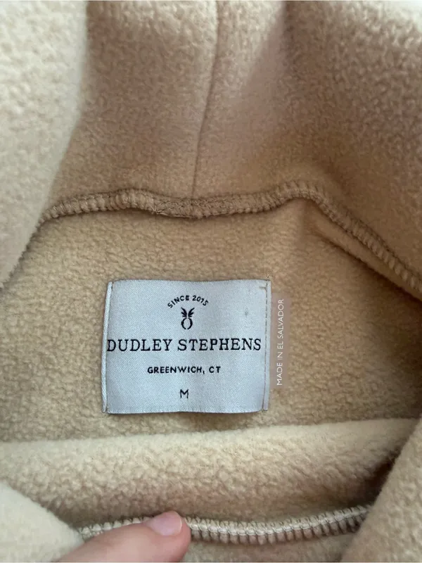 Dudley Stephens Fleece Turtleneck Size M Tan Size M - Image 2