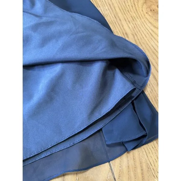 Azazie Bridesmaid Dress Blue Size A0‎ Midi A Line Flare Polyester Formal Wedding - Image 10