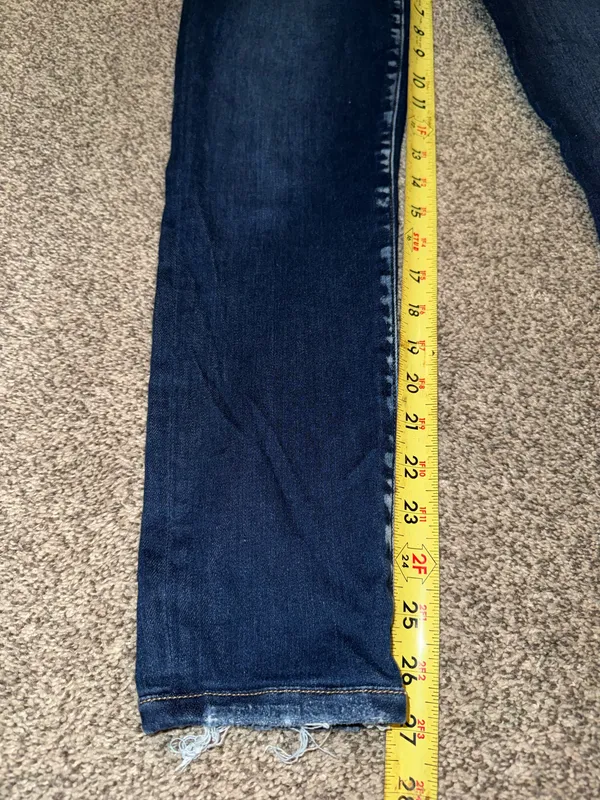Flying Monkey Low Rise Ankle Skinny Jeans Dark Wash - Image 3