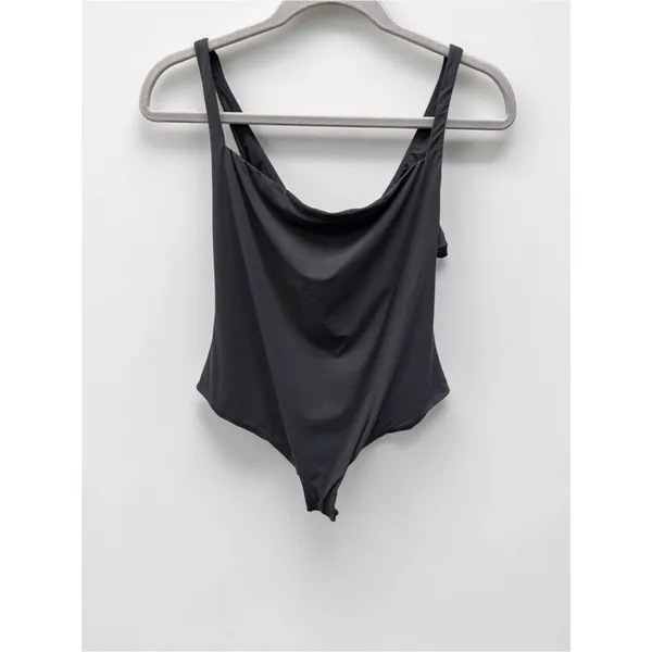 SKIMS Fits Everybody Square Neck Bodysuit Onyx Black Size 2X NWT - Image 4
