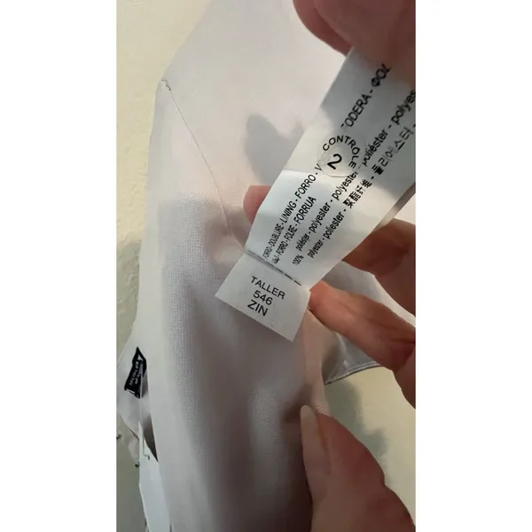 ZARA Satin Effect Corset‎ Size Large Tall Strapless - Image 6
