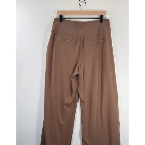 Athleta Womens Pants Brown Venice Wide Leg Colorblock Comfort Stretch Large - Image 9