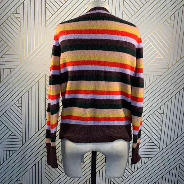 Madewell Wrap-Front Pullover‎ Sweater in Stripe - Image 9