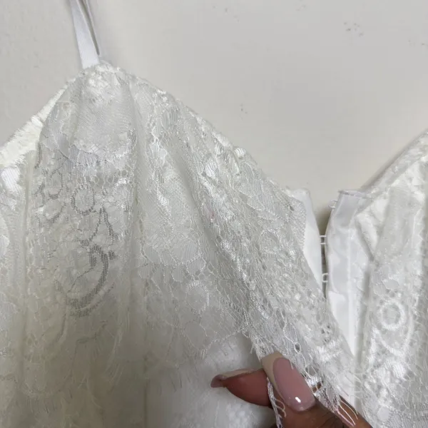 NEW Lulus Women No introduction Needed‎ Dress XS White Lace Party Event Bodycon - Image 4