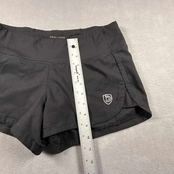Goal Five Women Black Soccer Training Shorts Size Small Reflective Logo - Image 6
