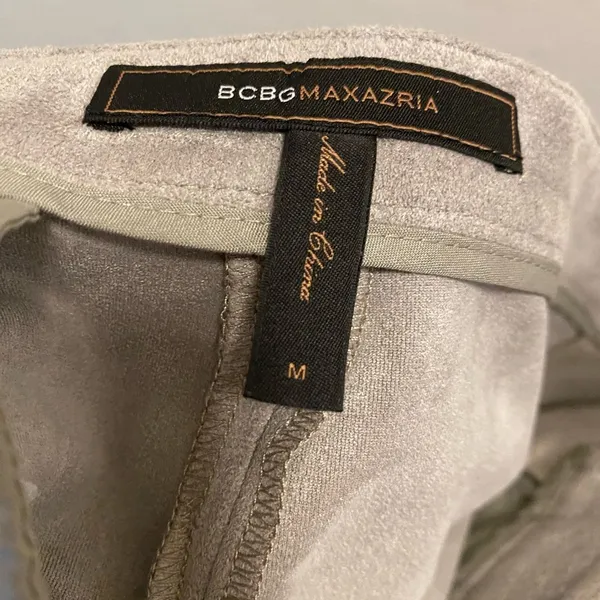 BCBGMaxAzria Grey Phillipa Suede Shorts - Image 3