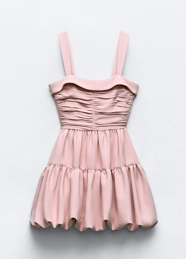 ZARA Draped Balloon Mini Dress - Image 5