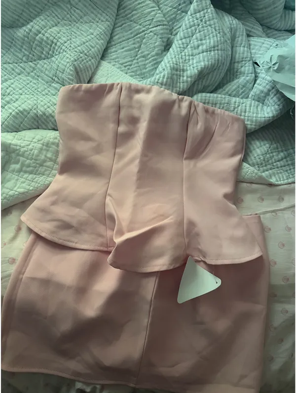 EGO Pink Peplum Set - Image 2