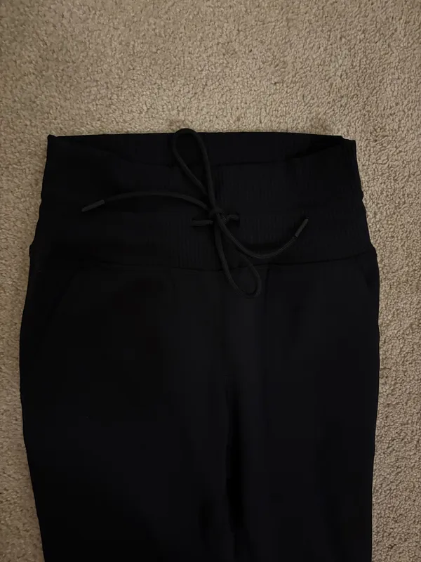 Avalanche Jogger Leggings Black Pockets Drawstring Waist - Image 3