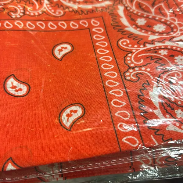 Red‎ Paisley Bandana 22x22 - Image 2