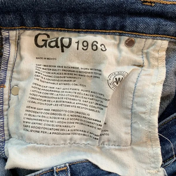 Gap‎ 1969 True Skinny HR Jeans Dark Stone Wash Denim 31R (34x27) Minimalist - Image 4