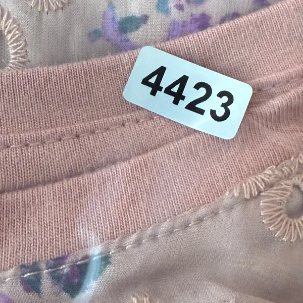 LOGO Lavish by Lori Goldstein Pink Floral Eyelet Elbow‎ Sleeve Top Blouse Large - Image 8
