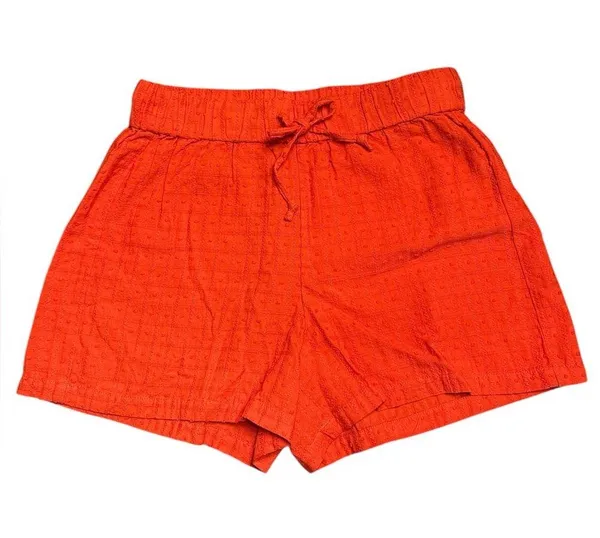 Madewell women’s Swiss Dot Babydoll Pajama Shorts orange Size XXS - Image 2
