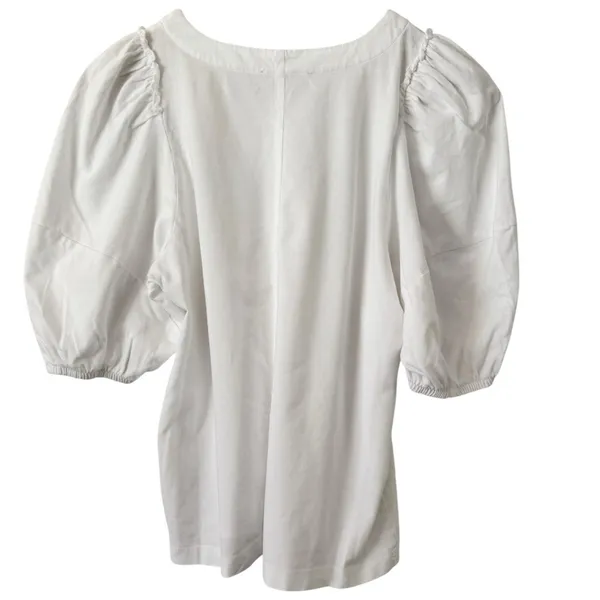 NWD Madewell Puff Sleeve Tee White Size Small - Image 4