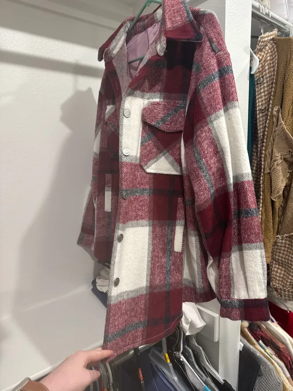 Requirements Red plaid shacket - Image 2