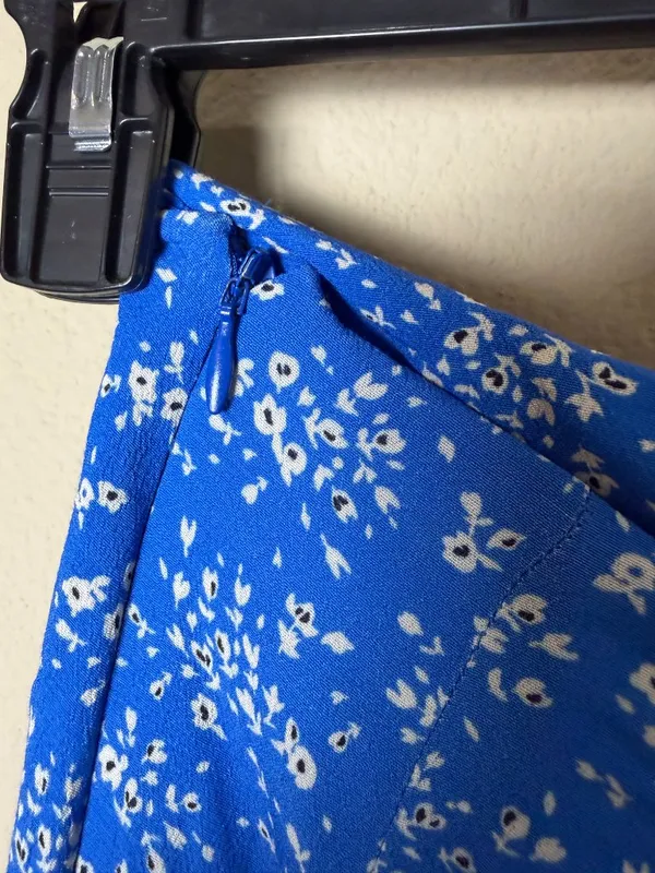 Barcelona Spain Brand Brownie Skirt Skort Blue Floral Size XXS - Image 5