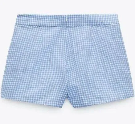 ZARA Gingham Skort Pleated - Image 2