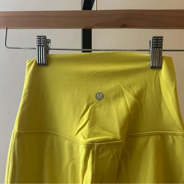Lululemon Align‎ Pant 25" Nulu Leggings W5CTCS Yellow Pear Athletic Yoga Size 2 - Image 5
