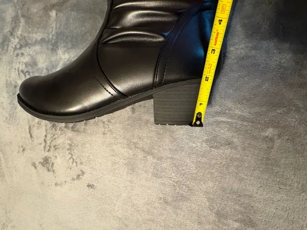 Easy Street Classic Women's Black Mid-Calf Zip Block Heel Boots Size 10 - Image 10